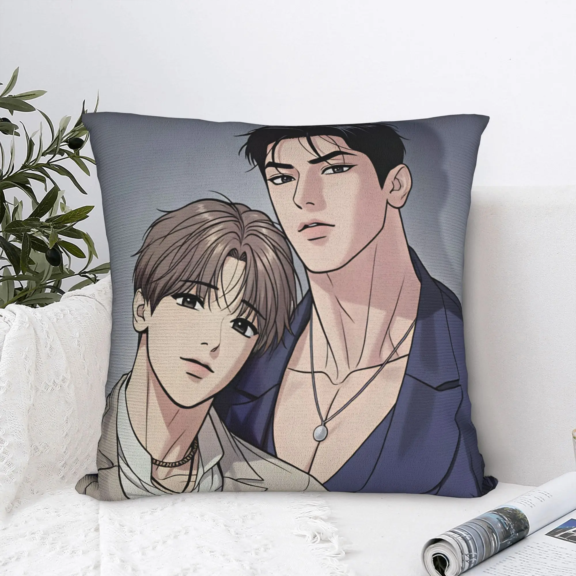 Pillow Case Bl Manhwa Jinx Joo Jaekyung   Soft Pillow Cover  Cute Funny Cushion  Pillowcases For Office Car Home Decorative