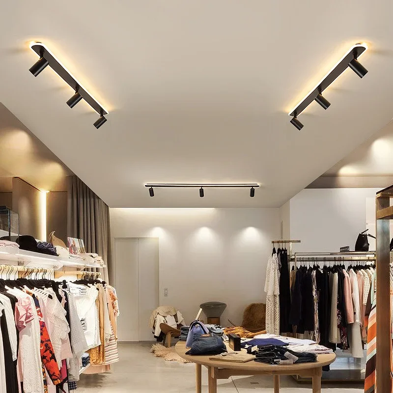 Nordic Modern Ceiling Lamp With Spotlights Corridor Led light Background Wall Bedroom Dining Room Living Room Lighting Fixtures