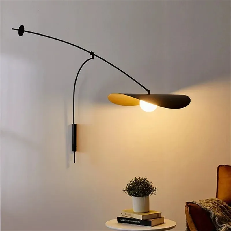 ‌ Lámpara de pie con diseño de hoja nórdica, luz LED de pie de hierro con brazo largo, lámpara de esquina de lectura para dormitorio, vestíbulo, iluminación Myrna Lampara