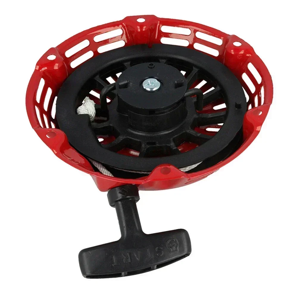 New Recoil Pull Starter Start Assembly Compact Professional Accessories Fittings Heavy Duty Red With Hook Pawls