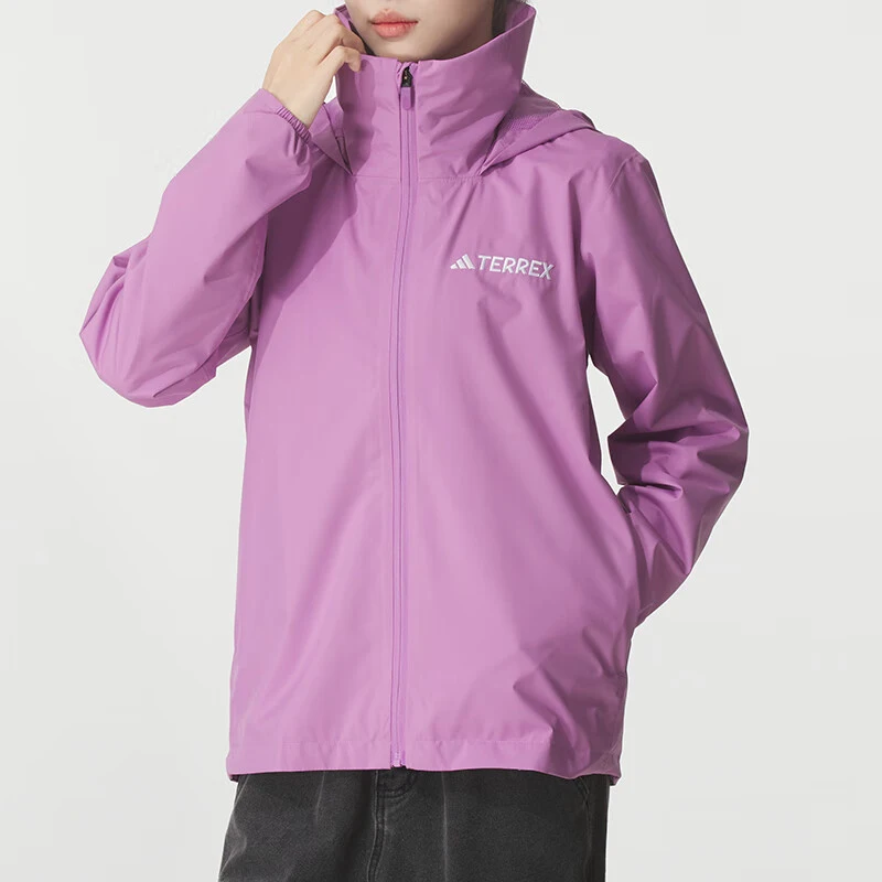 Adidas genuine Spring and Autumn women's running training waterproof sports jacket JY0481
