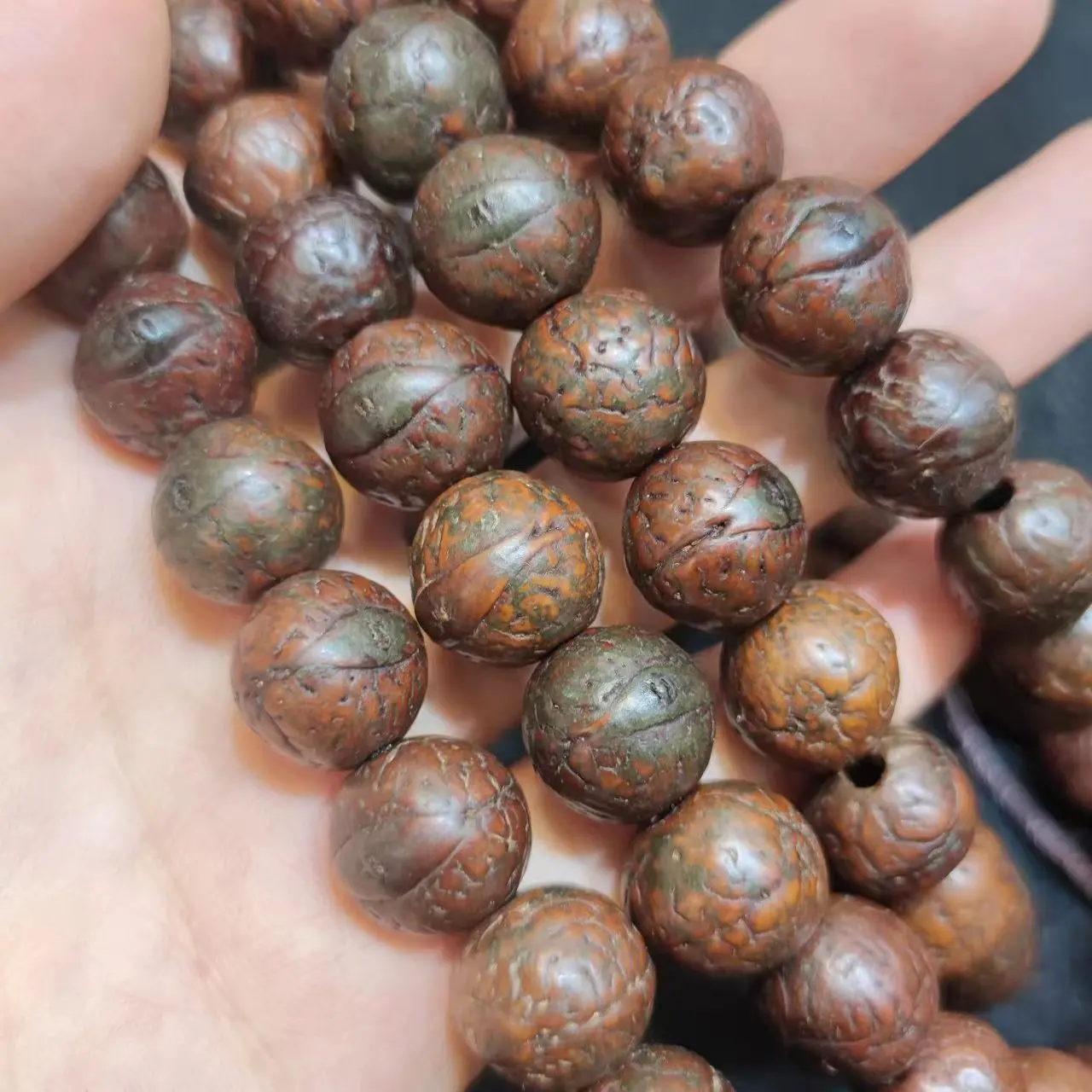 1pcs/lot natural 108 phoenix eye pattern Bodhi rosary Plant wood nut seeds Himalayas Highland area collection Weathering lines