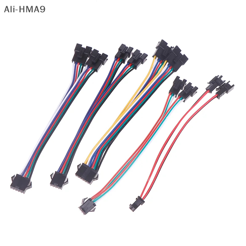 2Pin 3Pin 4Pin 5Pin 6Pin LED Splitter Connector JST SM Male Female Wire Cable For WS2812 WS2811 SK6812 RGB RGBW Led Strip