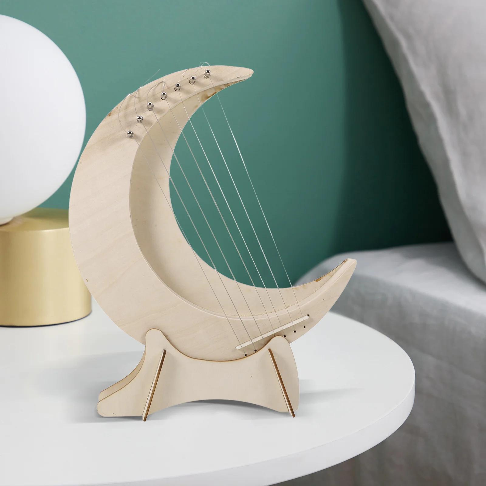 

Harp Instrument Beginner Lyre for Beginners Musical Handheld Wood Learning Instruments