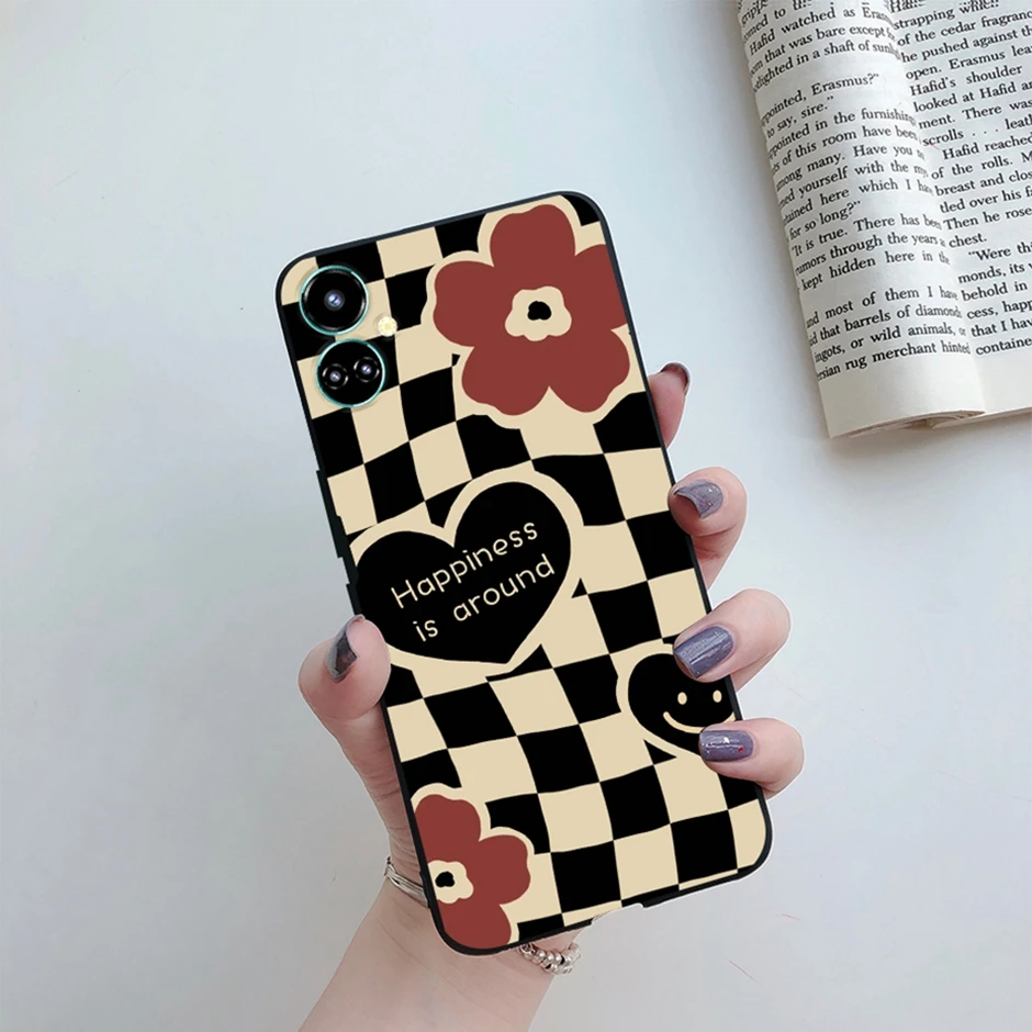 Fundas for Tecno Camon 19 Pro Case Butterfly Cool Cartoon Black Soft Silicone Cover Tecno Camon 19 Pro 5G Coque Camon19 Bumper