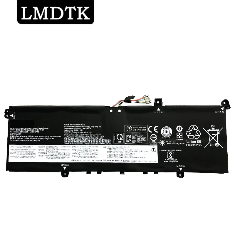 

LMDTK New L19M4PDD 15.44V 56WH Laptop Battery For Lenovo L19D4PDD L19C4PDD 5B10Z37621 SB10Z37619 ThinkBook 13S 14S G2 ITL