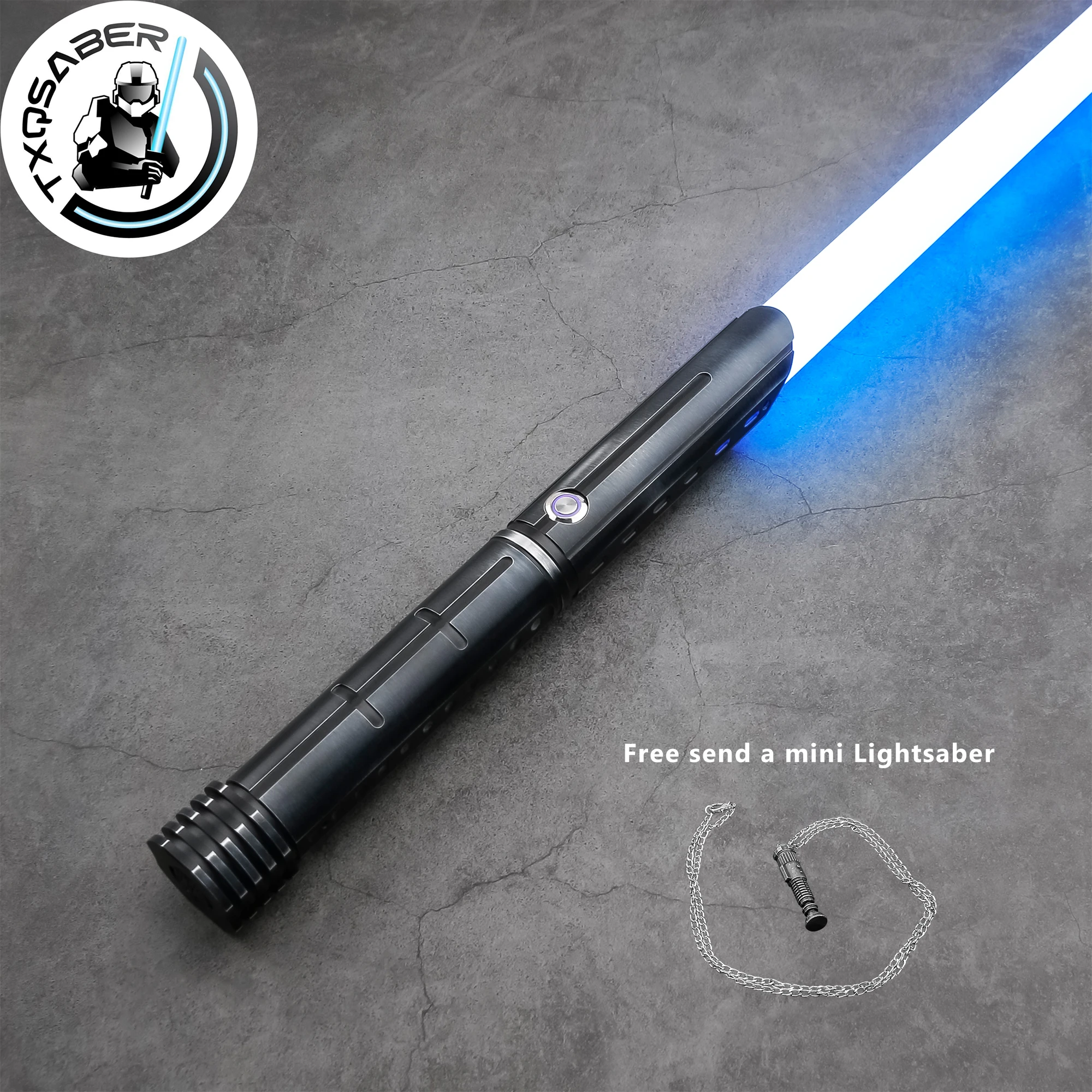 

TXQSABER Lightsaber E32 Pixel RGB Jedi Heavy Dueling Sword Laser Metal Hilt Smooth Swing FOC Lightsabers for Adult Cosplay Toys