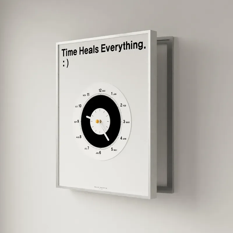 Silent Wall Clock Meter Box Cover Art No Drill Installation Modern Entrance Decorative Painting Hide Utility Box Home