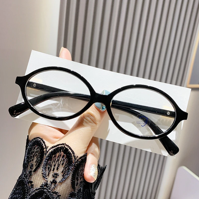 نظارات قصر النظر خفيفة للغاية إطارات النظارات الرجعية المضادة للضوء الأزرق إطارات صغيرة الطالب الذي يذاكر كثيرا نمط 9625 #2