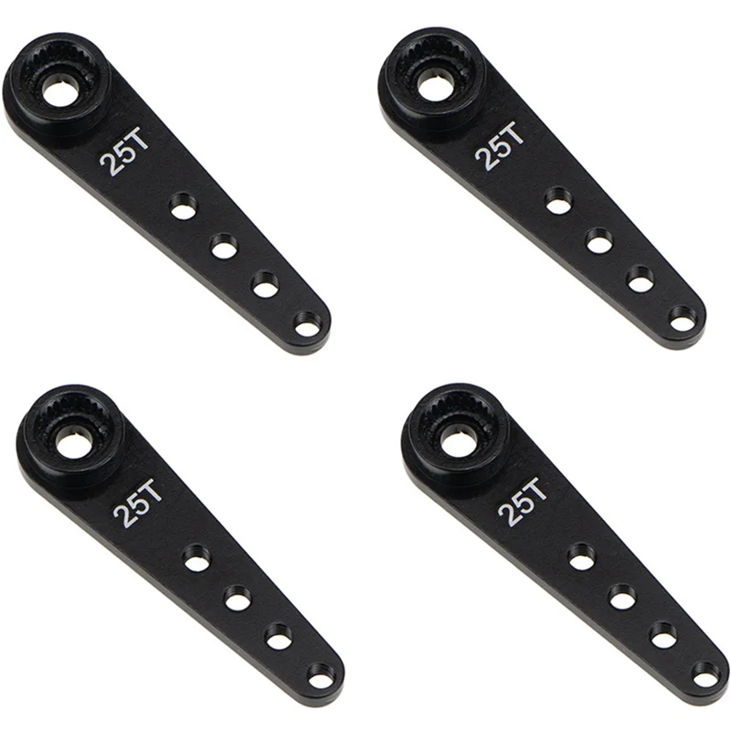 

B78B-40PCS 37Mm 25T Metal Extension Steering Servo Arm Horn For RC Car Crawler Parts,Black