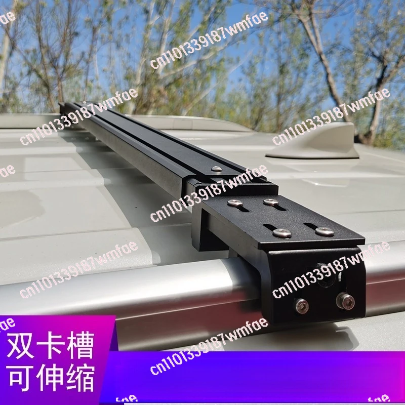 

Бесшумный универсальный телескопический багажник на крышу внедорожника из алюминиевого сплава без перфорации для установки палатки и небольшого багажа