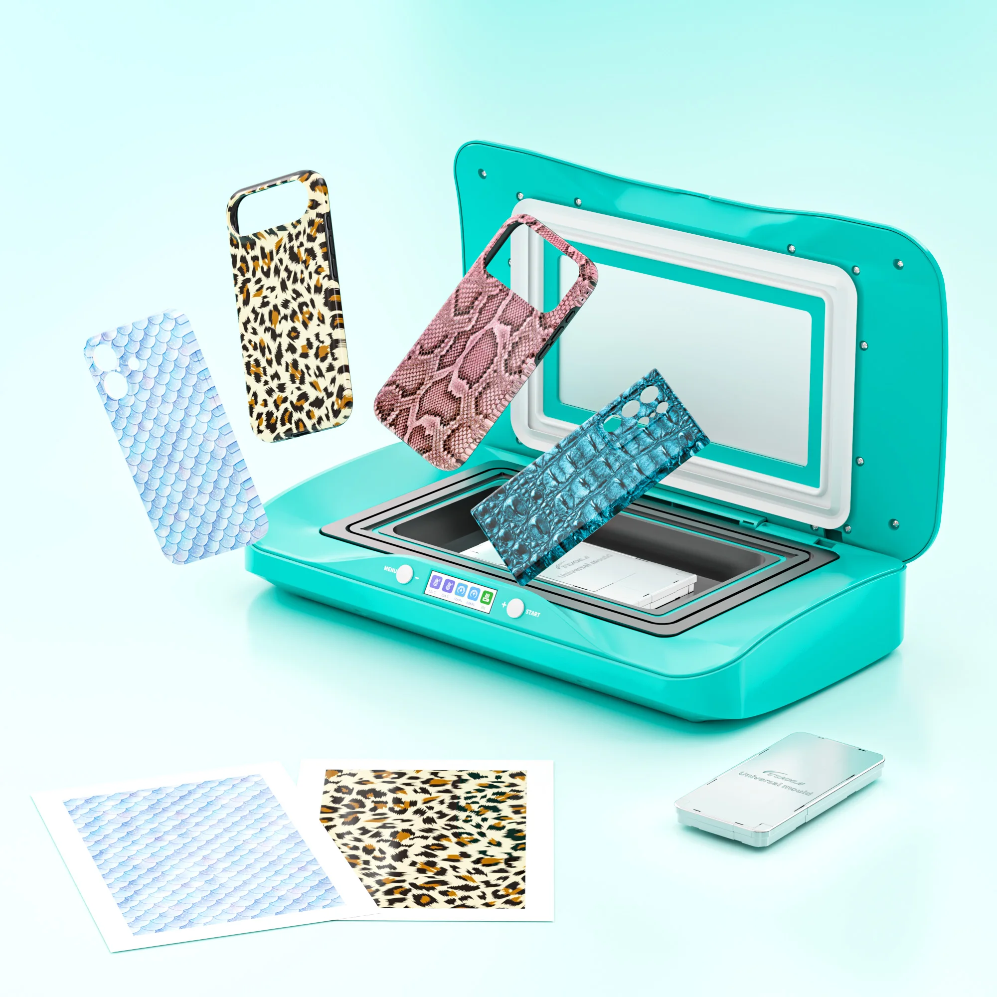 Simplified Workflow Vaccum Heat Transfer Machine Smart Custom Mobile Cell Phone Cases Cover 3D Sublimation Printer
