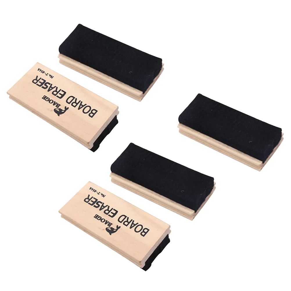 5 Pcs Erasers for Kids Wooden Blackboard Whiteboards Classroom Blackboards Office Vintage Child