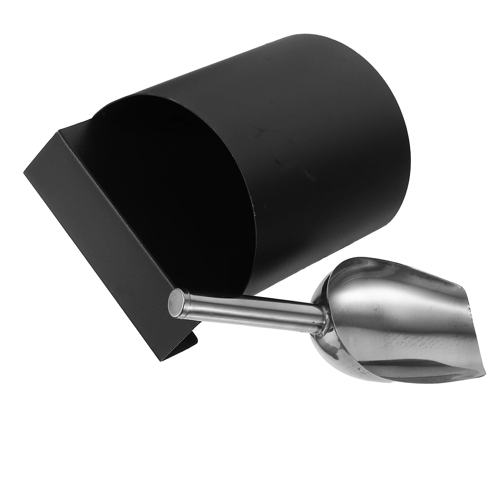 

1 set Stainless Steel Ice Shovel Set with Storage Box for Canisters Scoops Metal Food Serving Kitchen Canisters Plastic