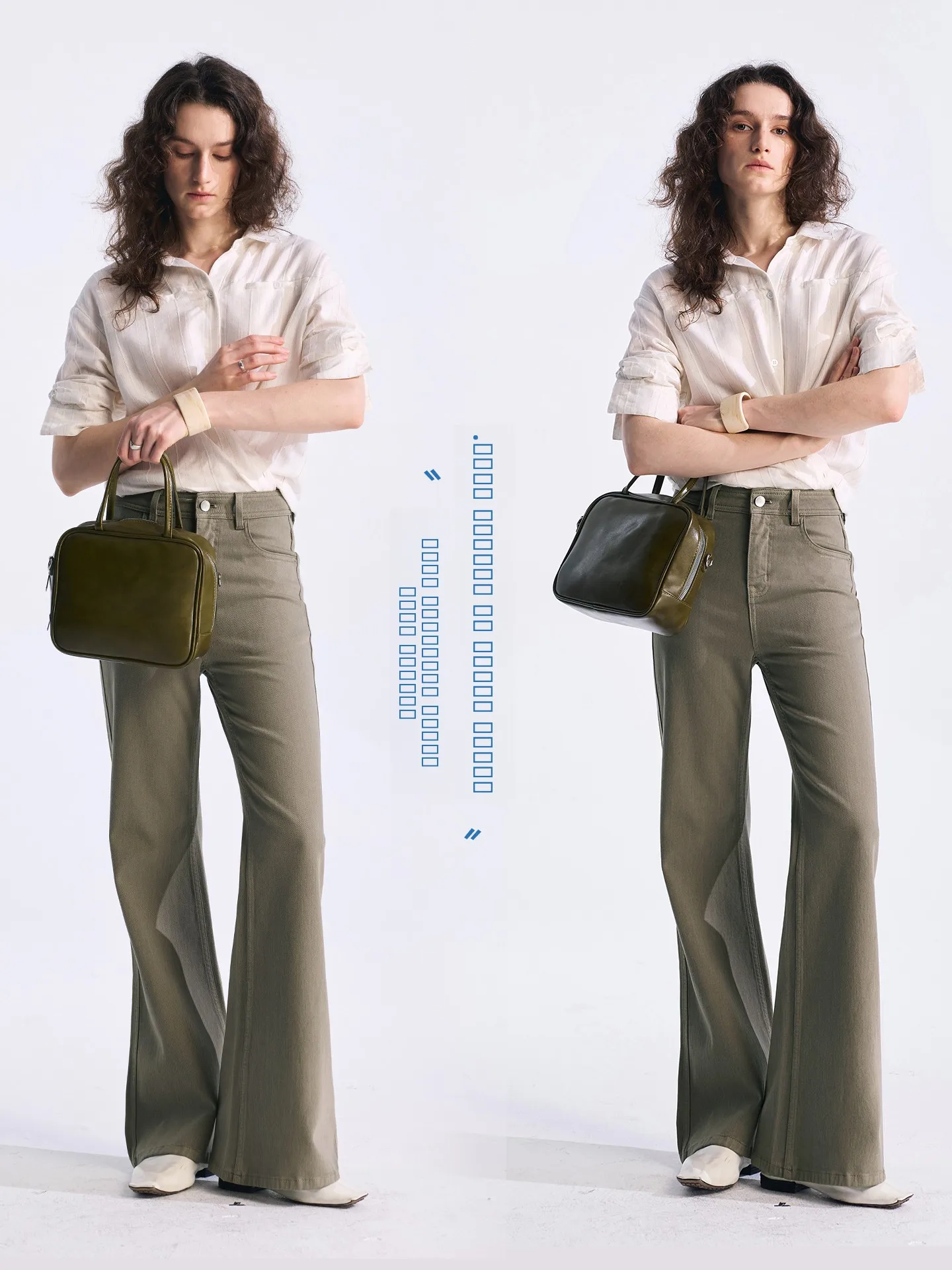 

Джинсы Rightcell Supermodel Ultra-skinny женские, весна 2026, прямые, расклешенные, с высокой талией, из хлопка, повседневные