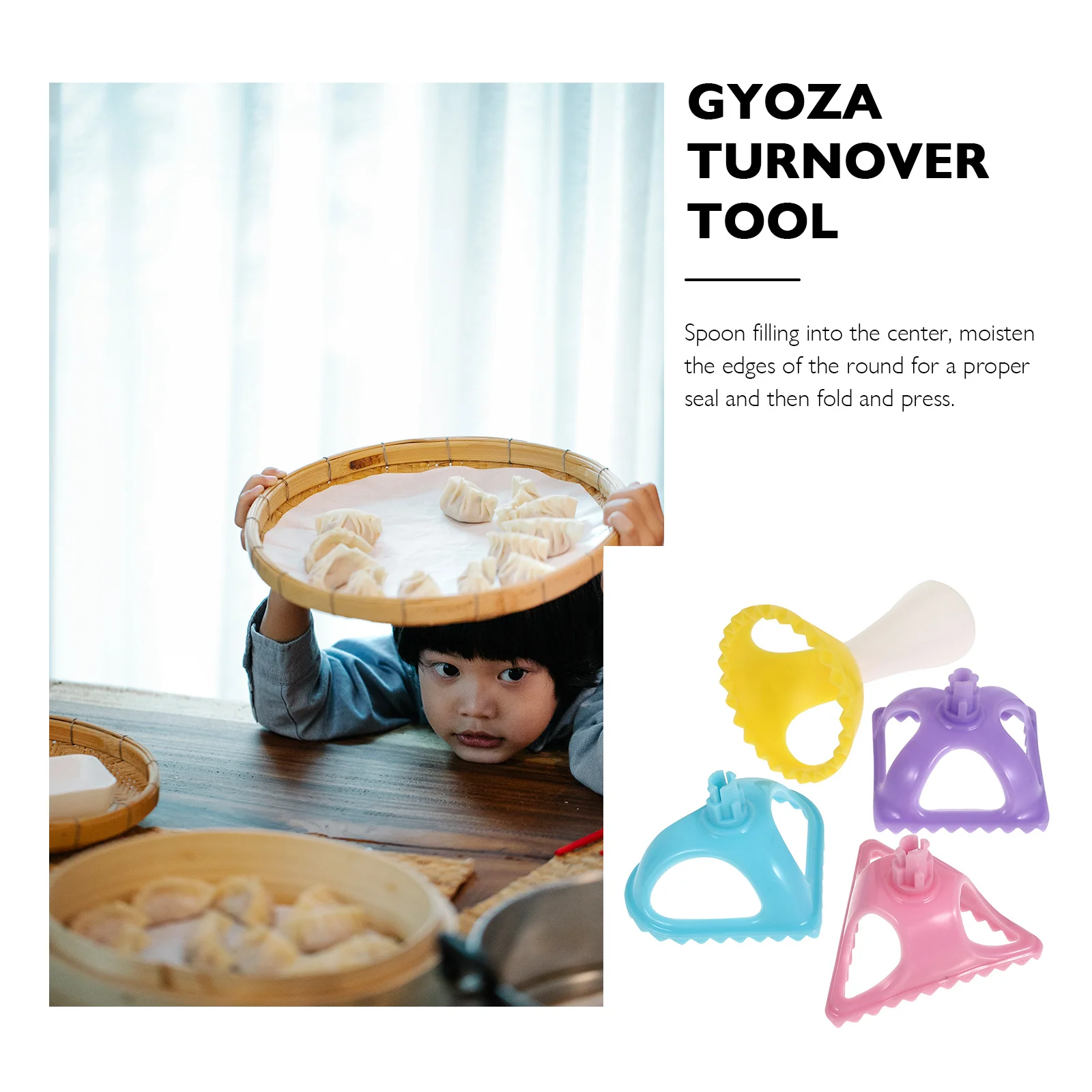 

4pcs Dumpling Mold Set Plastic Gyoza Turnover Tool Dough Press For Gyoza Calzone Empanada Baking Kitchen Utensils Tool