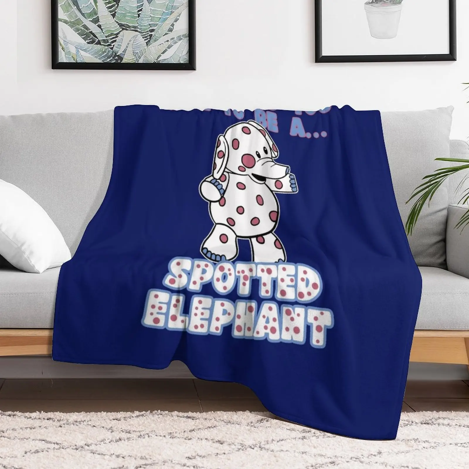 

Spotted Elephant Misfit Toy Throw Blanket for winter Hair Beach Baby Blankets