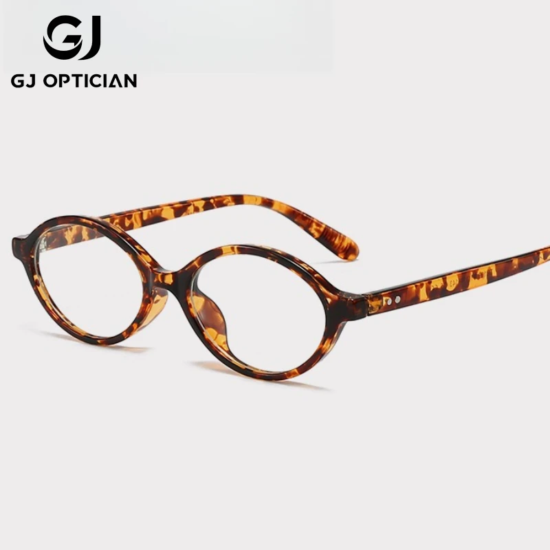 

GJ OPTICIAN Latest Plastic Titanium Oval Small Frame Rice Nail Glasses Women Anti Blue Light Reading Prescription Myopia Glasses
