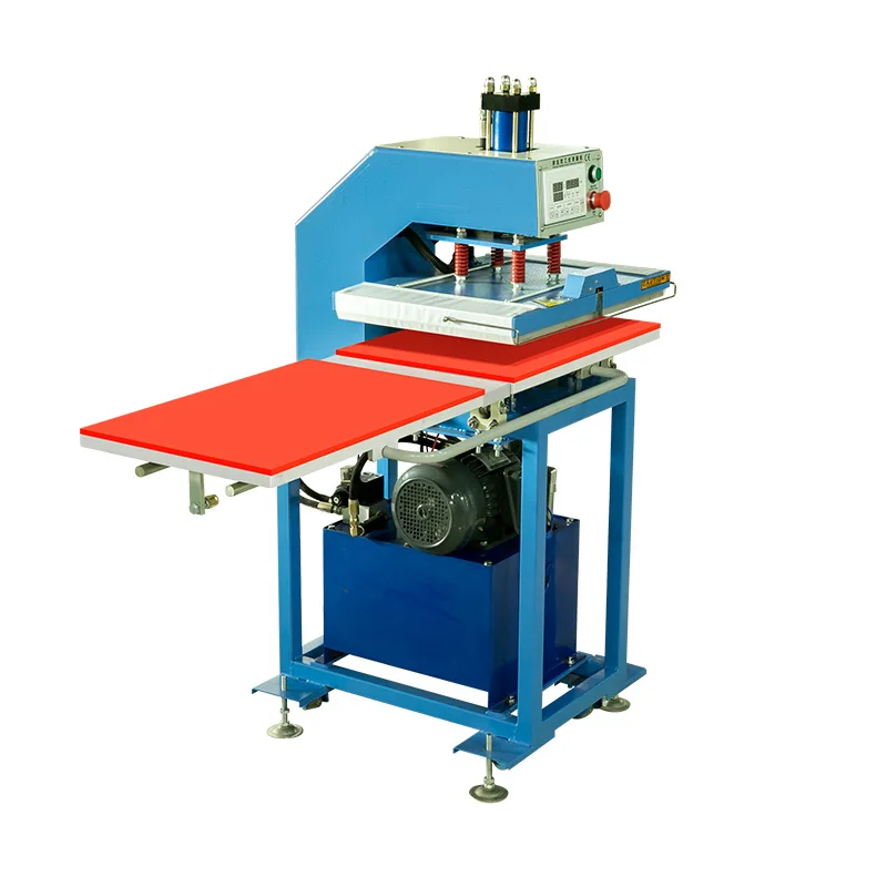 

Semi-automatic hydraulic double-station heat transfer machine 40 * 60 clothing T-shirt short-sleeved hot drilling hot drawing