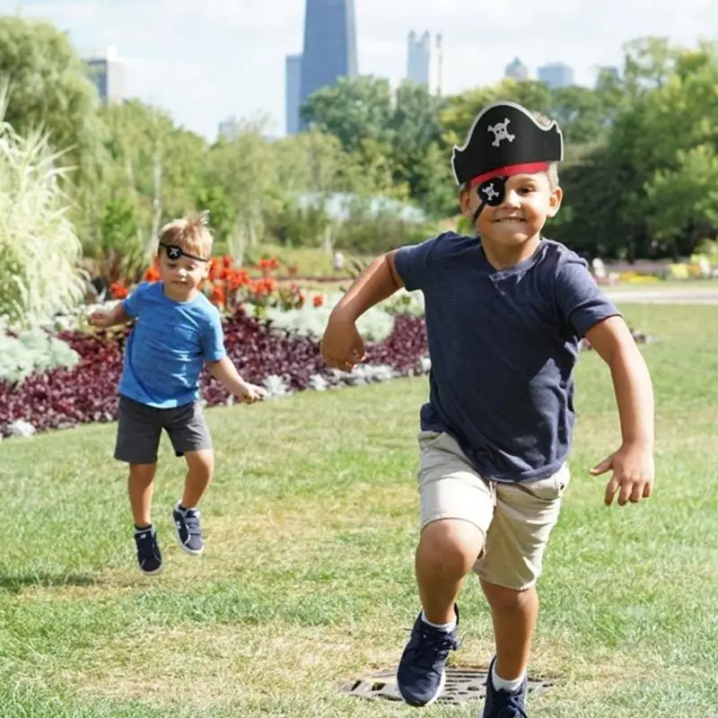 

Pirate Hat Hairband EyePatch Halloween Cosplay Party Costume Festival Holiday Props Role Play Dress Head Accessories 49MB