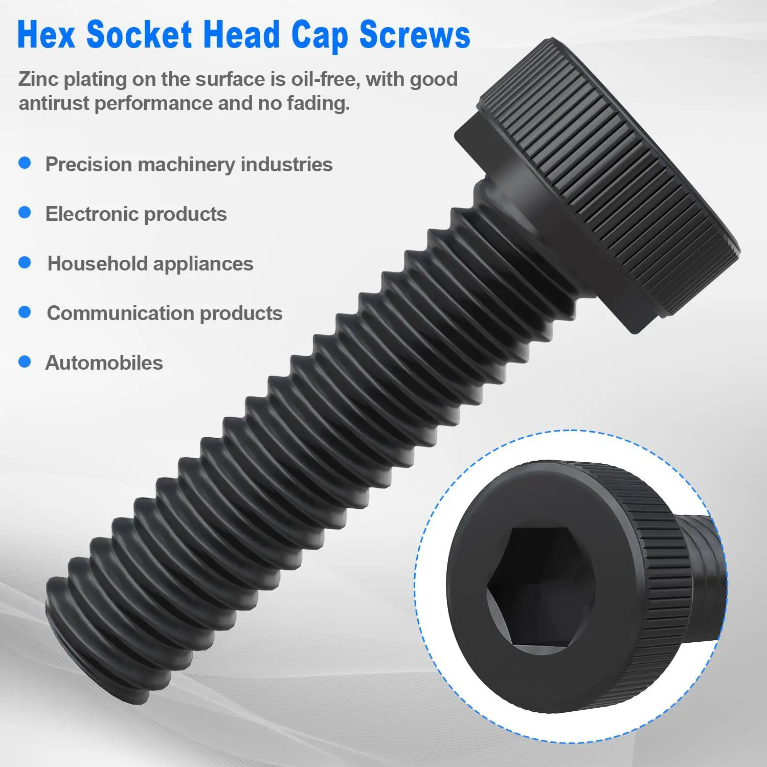 620Pcs M3 Screw Nut Washer Spring Washer 12.9 Grade Alloy Steel Kit for 3D Printer Cross Border