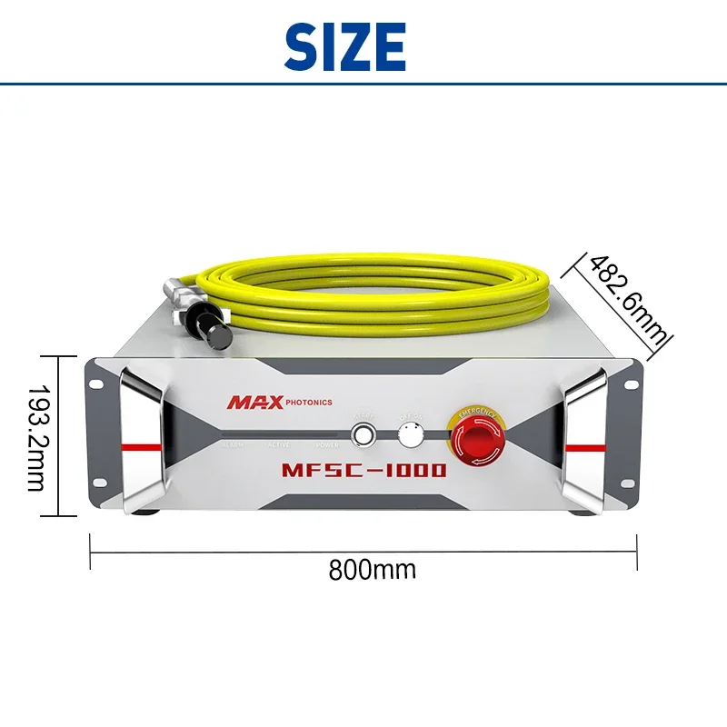 Newest MAX MFSC-1000 1000W Single Mode CW Fiber Laser Source Power Laser Generator for Laser Cutting Machine