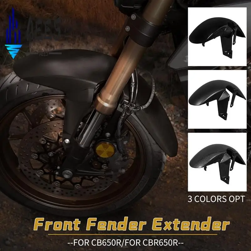 

AEE5-Motorcycle Accessories Front Wheel Hugger Fender Mudguard Mud Splash Guard For Honda CB650R CBR650R 2019-2022