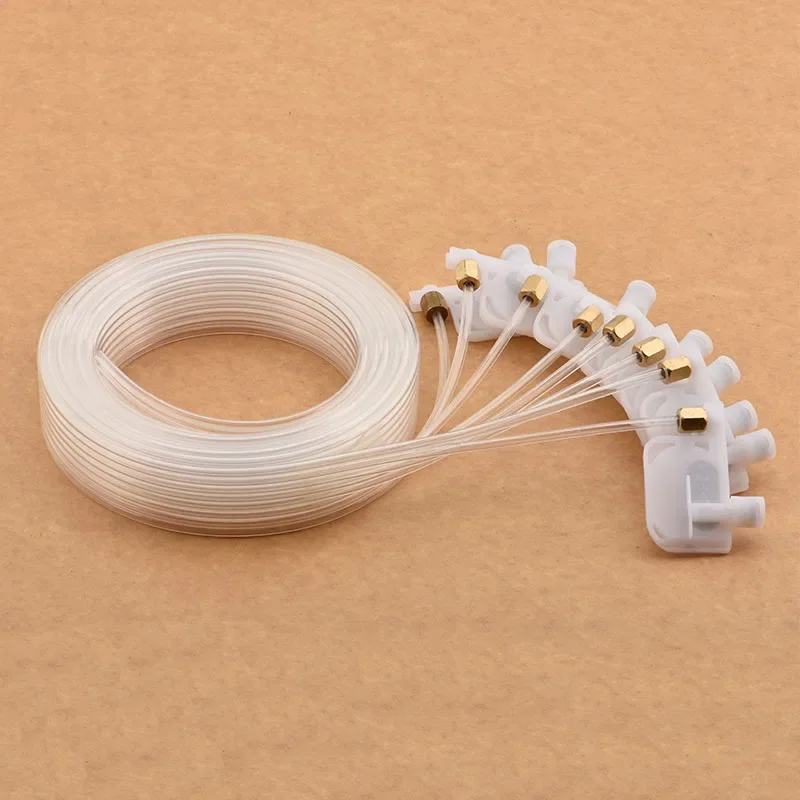 1set 8color R2000 DX4 DX5 Damper 8pc Ink Damper 8pc Screw Oring 2 Meter 8 Line Ink Tube for Roland Mimaki JV3 Epson 1390 Printer