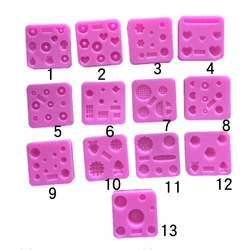 Pink Mini Silicone Cake Model  DIY Clay Epoxy Resin Mold Pendant Tool Kitchen Desserts Baking Pasteleria Moldes Accessories 2024