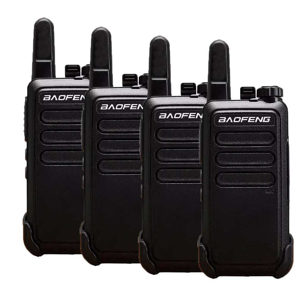 4PCS Fasion Small Baofeng Mini Walkie-Talkie USB Charger 16CH Channels Two Way Radio Intercom BF-R5 Radios BF R5 T7 for Kid Gift
