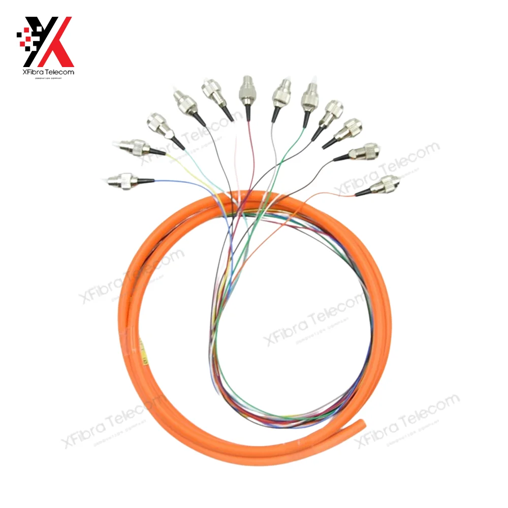 

FC /UPC OM2 mm Multi Mode Optical Fiber Pigtail, 0.9mm Simplex, 50/125,1-3 Meters