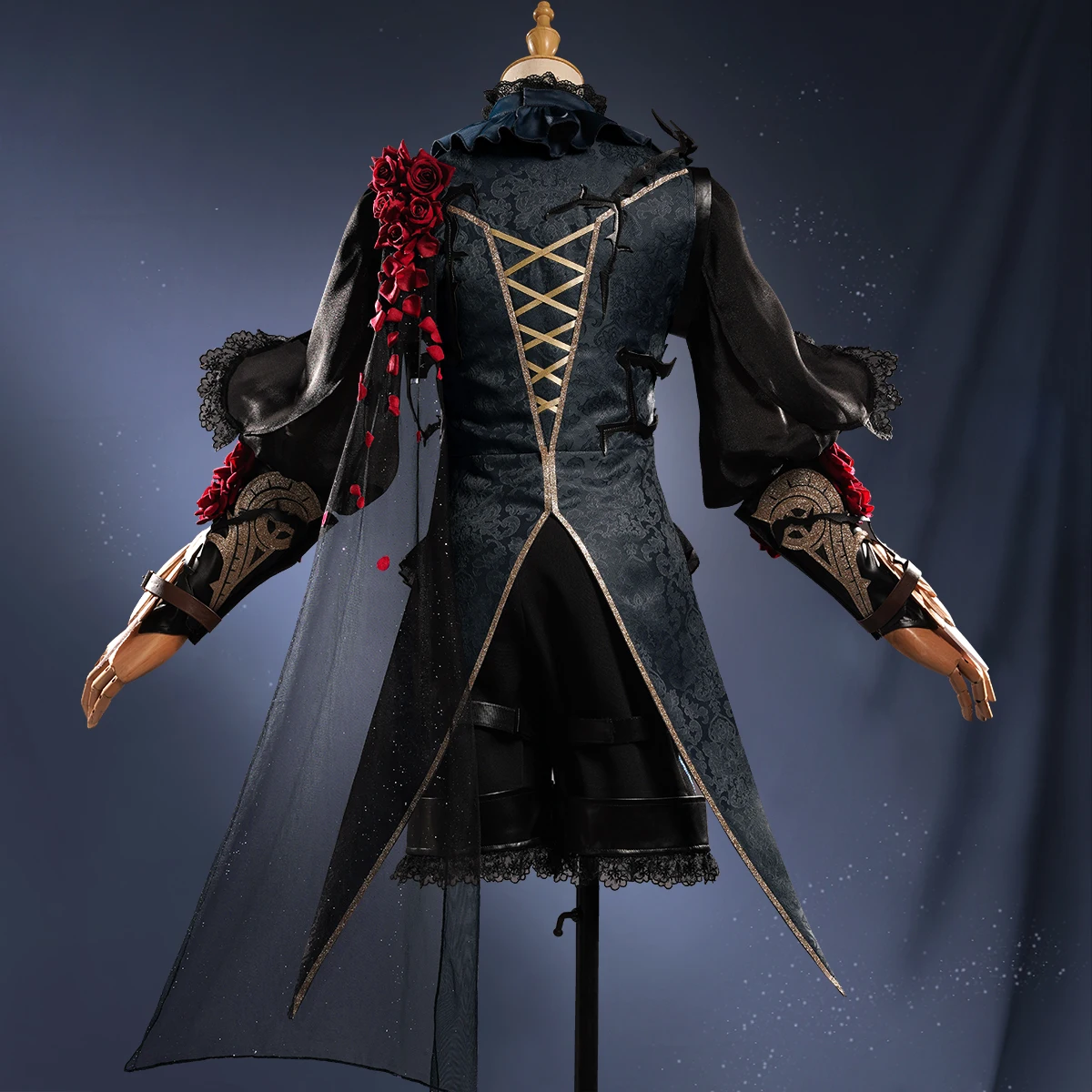 Game Identity V Illness Stars Skin Emir Cosplay Costume Cute Black Gothic Suit Hallween Carnival Party Uniforms Custom Made