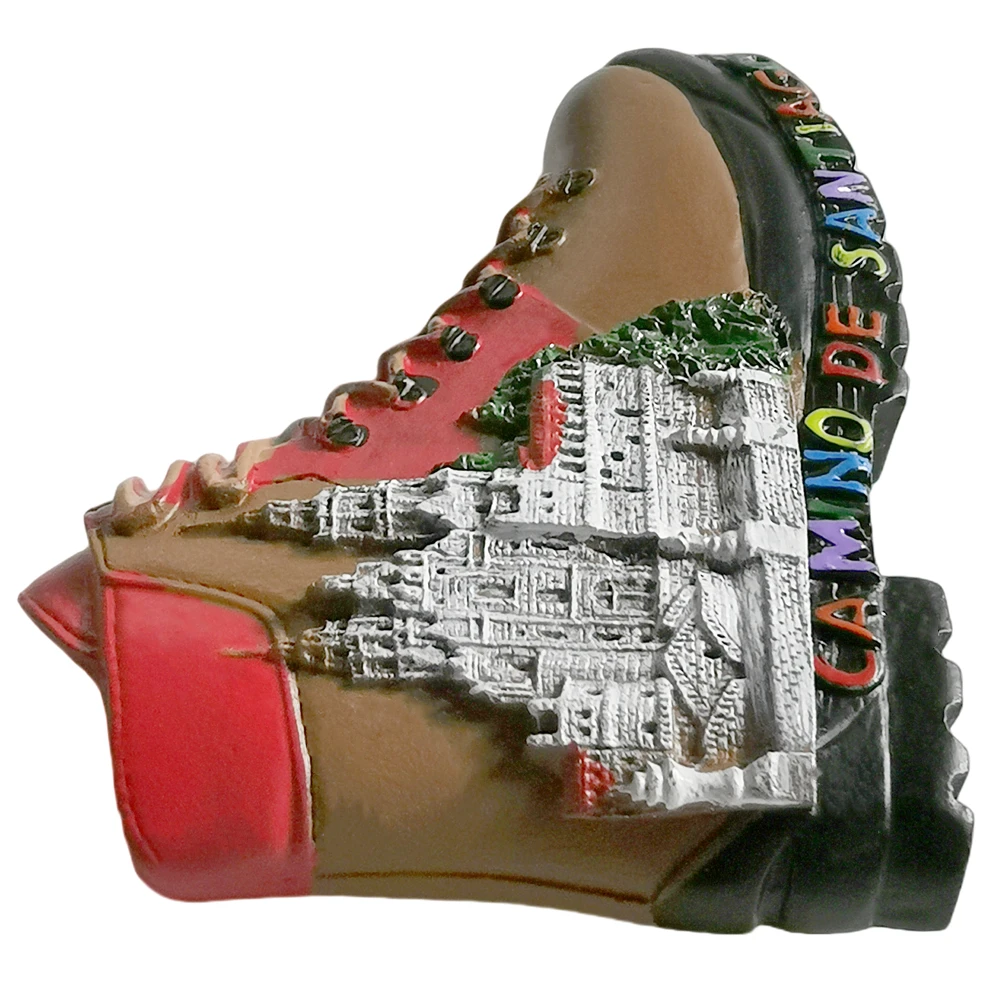 كامينو دي سانتياغو إسبانيا مغناطيس الثلاجة السفر تذكار الثلاجة الزخرفية المغناطيس رسمت باليد الحرفية المجموعة