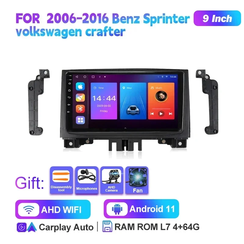 カーラジオAndroid13,マルチメディアプレーヤー,GPS,2DIN,メルセデス