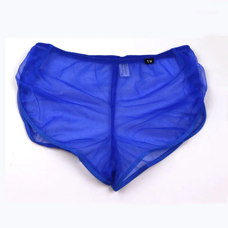 New men's boxers solid color fashion simple breathable shorts