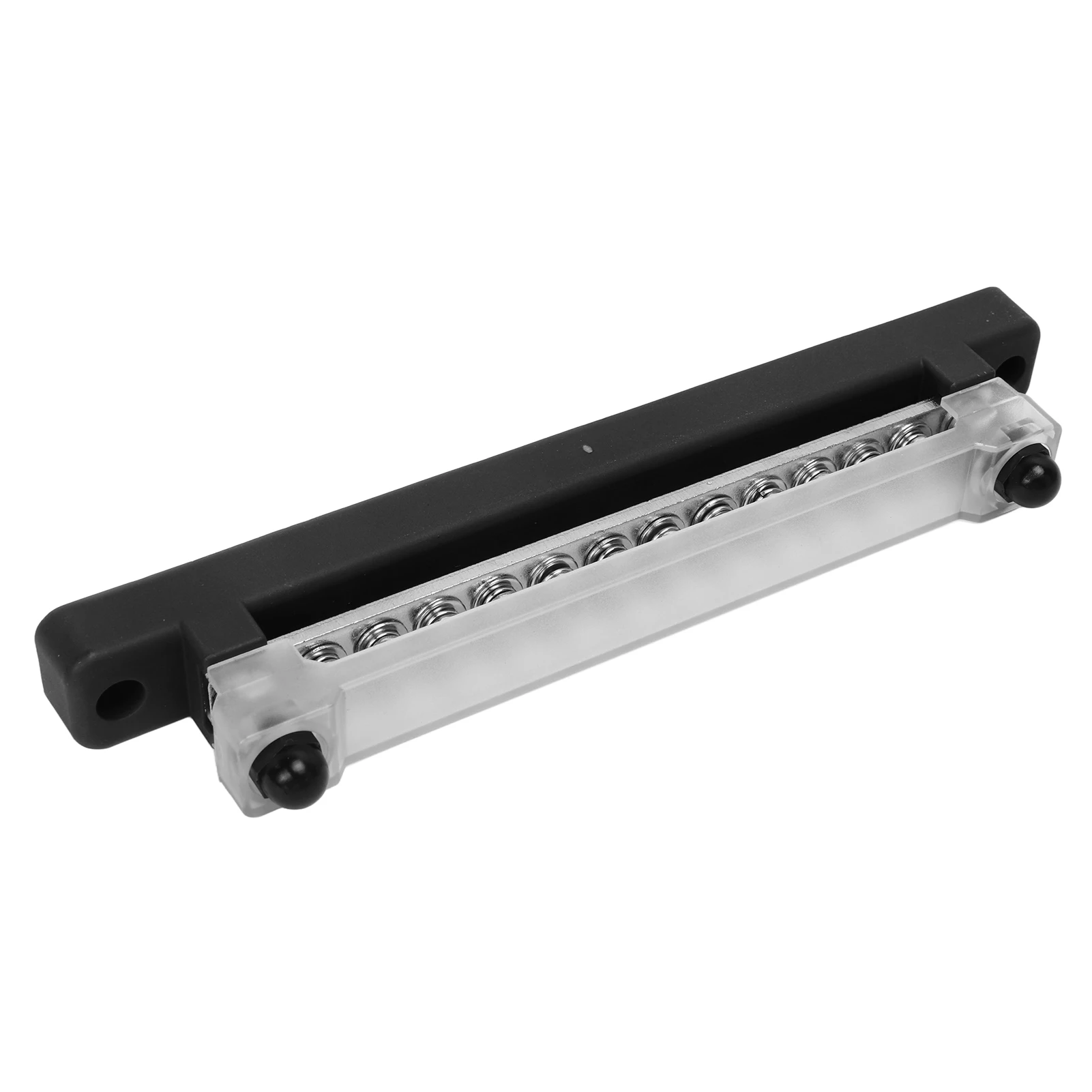 Terminal Bus Bar 48V 150A 12 Terminal for Car RV Marine Boat M6 Stud M4 Screw with Cover Black OEM Replacement Block