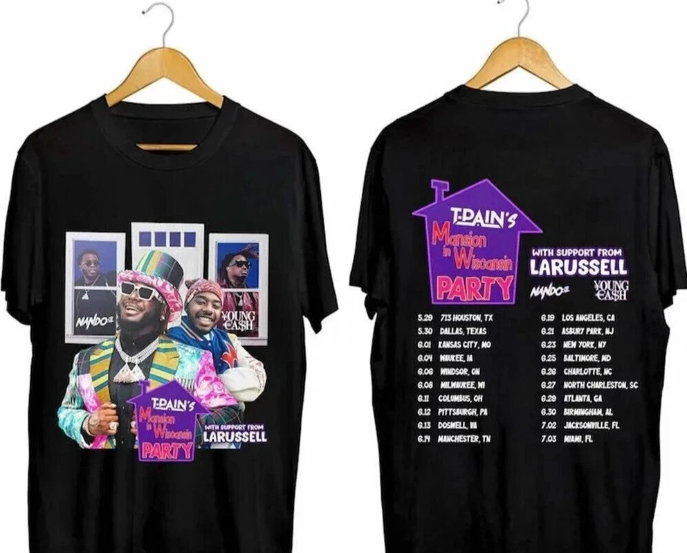 

T-pain Is An American Singer of The Band Diaper Headz Touring T-shirt, Size S-4xp Men's and Women's Casual Fashion Short Sleeves