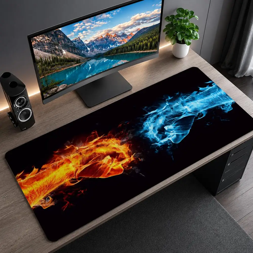 Fire Punch Agni Mouse Pad Mousepad Large Gaming Mouse Pad LockEdge Thickened Computer Keyboard Table Desk Mat