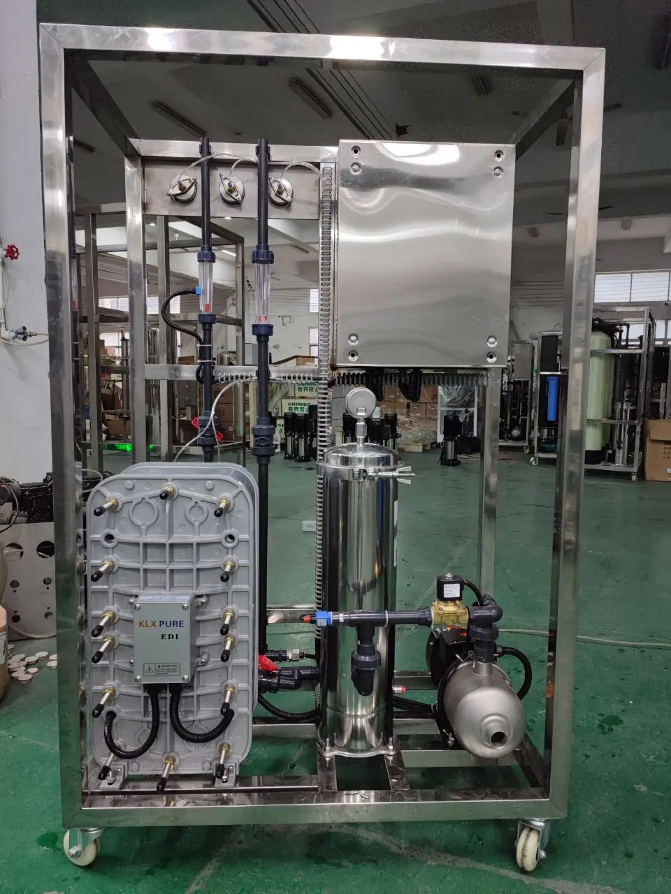 Factory Price 2000LPH EDI Water System | Automatic Control EDI Host Machine & Module | Industrial Ultra Pure Water Equipment