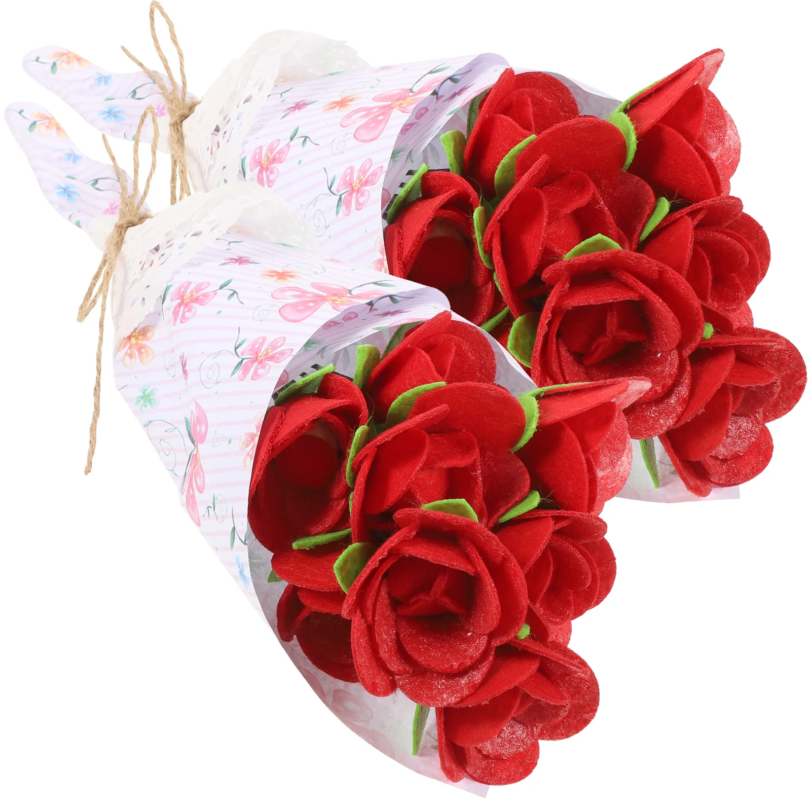 2Sets Unique DIY Bouquet Craft Material Kids Hand-Making Bouquet Coordination Improvement DIY Flower Accessory for Creative Play