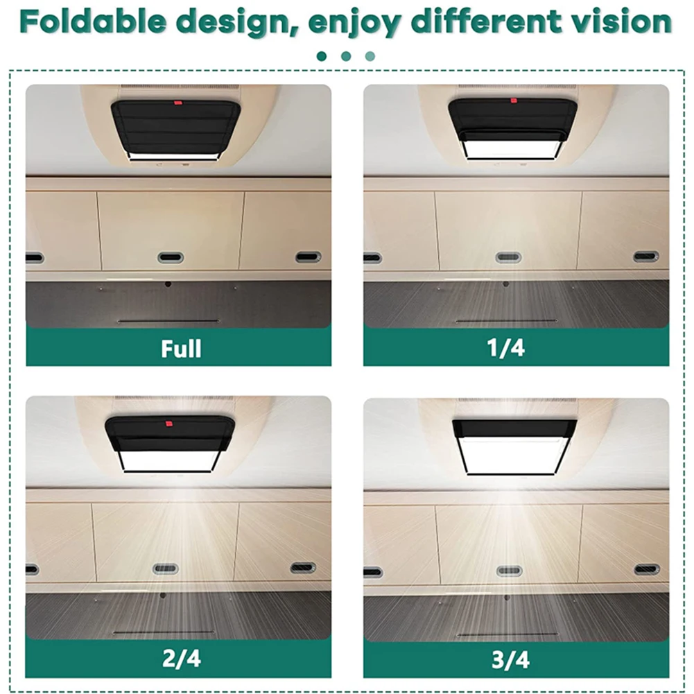 RV كوة عازل غطاء طوي غطاء التعتيم مقاوم للماء السفر المقطورات الشمس الظل سيارة واقٍ من الشمس ل RV تخييم متنقل