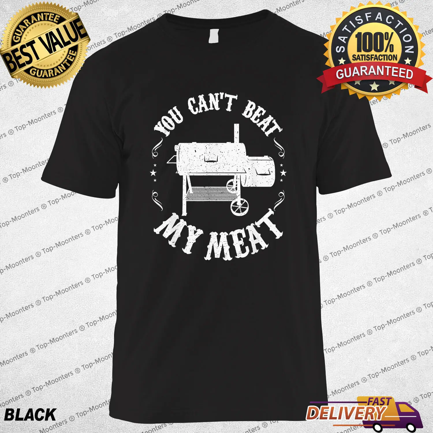 

Funny BBQ Pit Reverse Flow Smoker Accessory Dad Grill Gift T-Shirt, Tee Gift