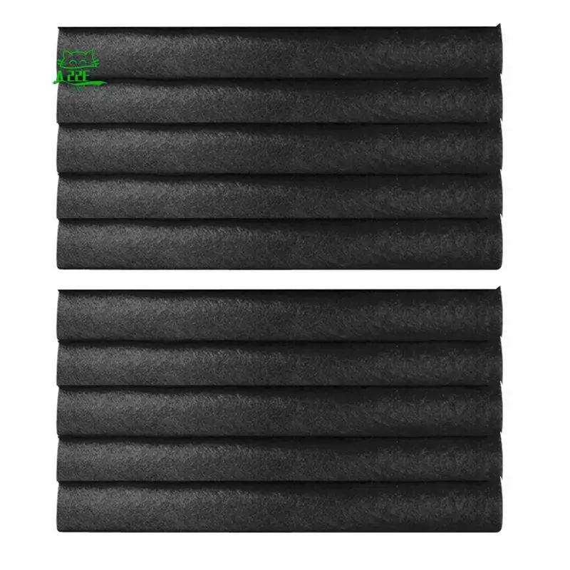 A22E-10PCS Thickened Magic Cleaning Cloths For Glass,Microfiber Cleaning Cloth, Microfiber Rag For Window, Cars 20X25cm Black