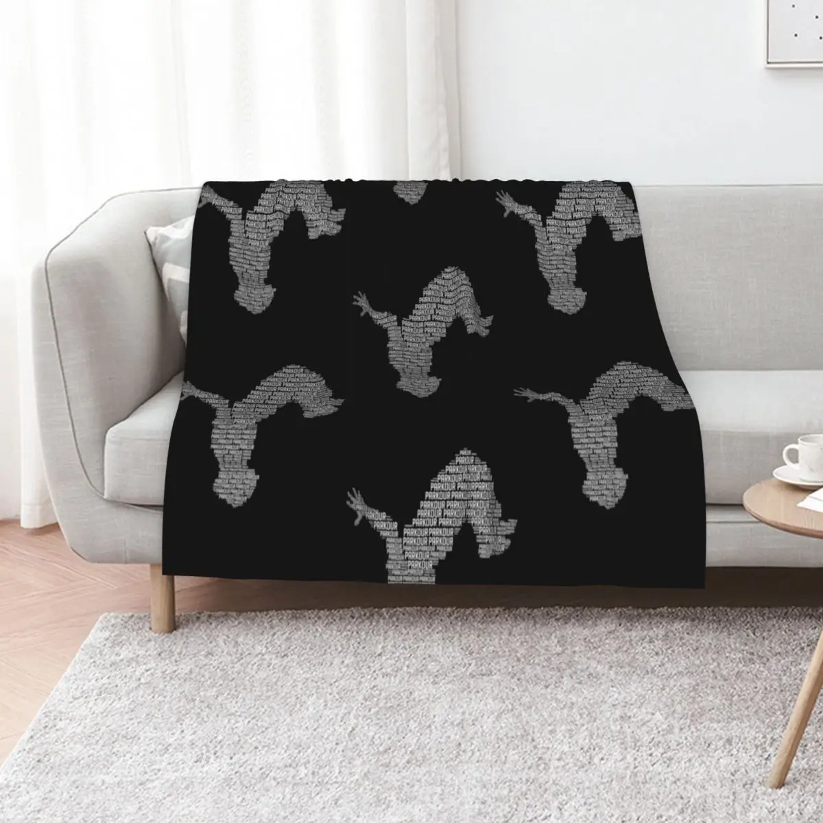 Parkour Man Free Running Gifts Throw Blanket Sofa Quilt Retros Nap Bed christmas decoration Blankets For Baby Blankets