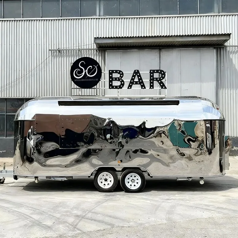 Commercial Food Truck for Sale Mobile Kitchen Trailer with Taco Cart Ice Cream Stand for Events
