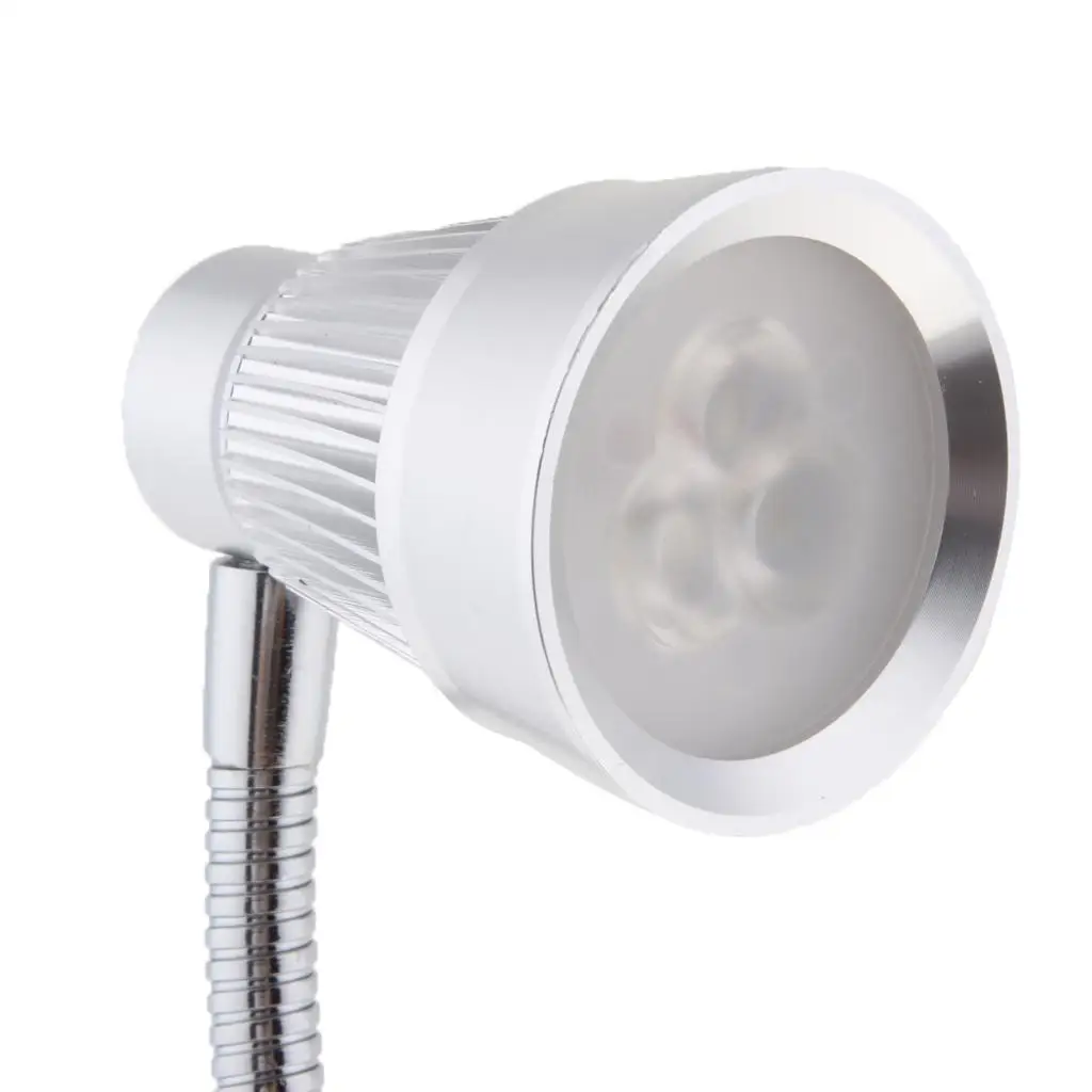 

LED Gooseneck Reading Interior Light Adjustable Metal Lamp for Marine RV Bedroom Art Gallery Shop Mirror Hotel