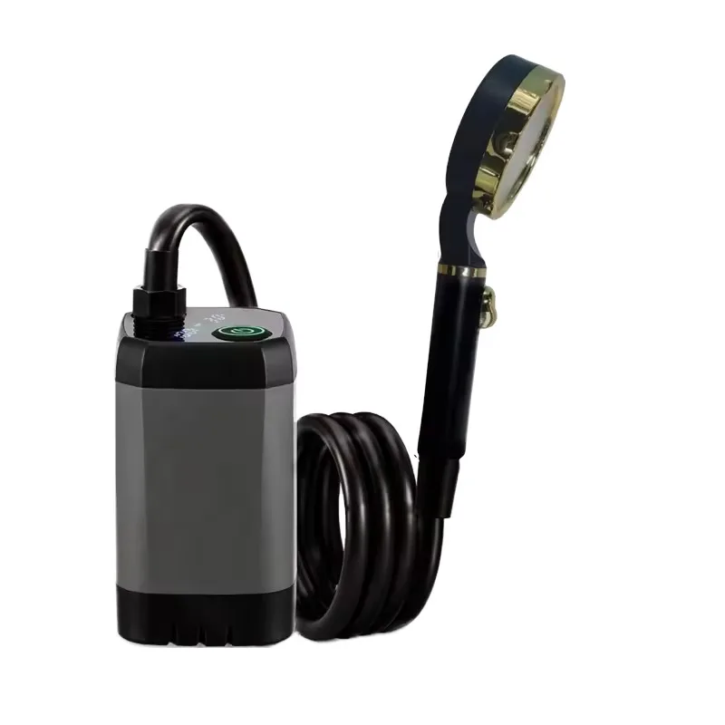 

Портативный электрический душ-насос 6000 мАч, водонепроницаемый, для кемпинга, походов, прочный, пластиковый, емкость 20 л, для мытья домашних животных