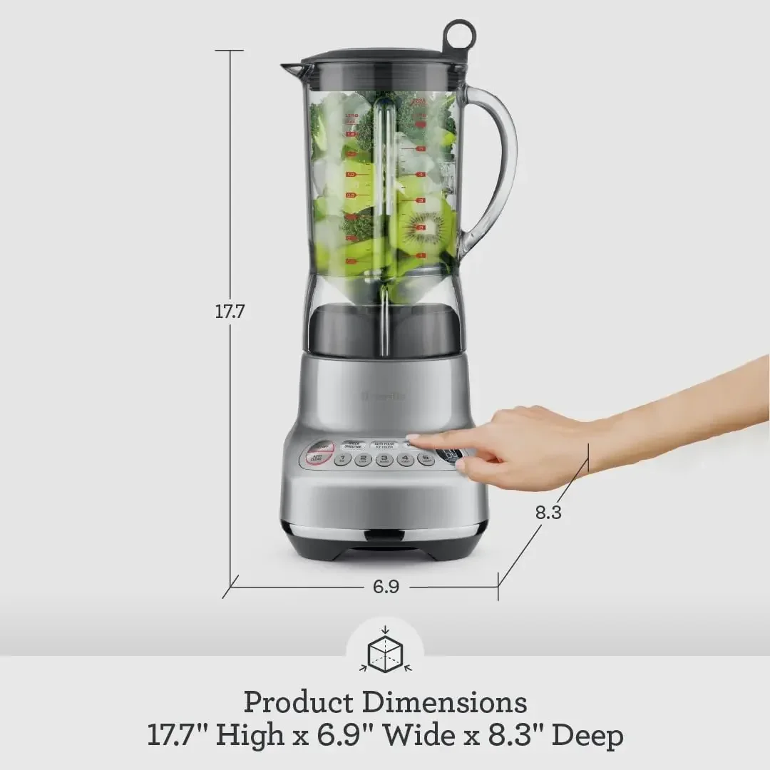 Breville-The Fresh & Furious Food Blender, BBL620SIL1AUS1, 50oz, Argent