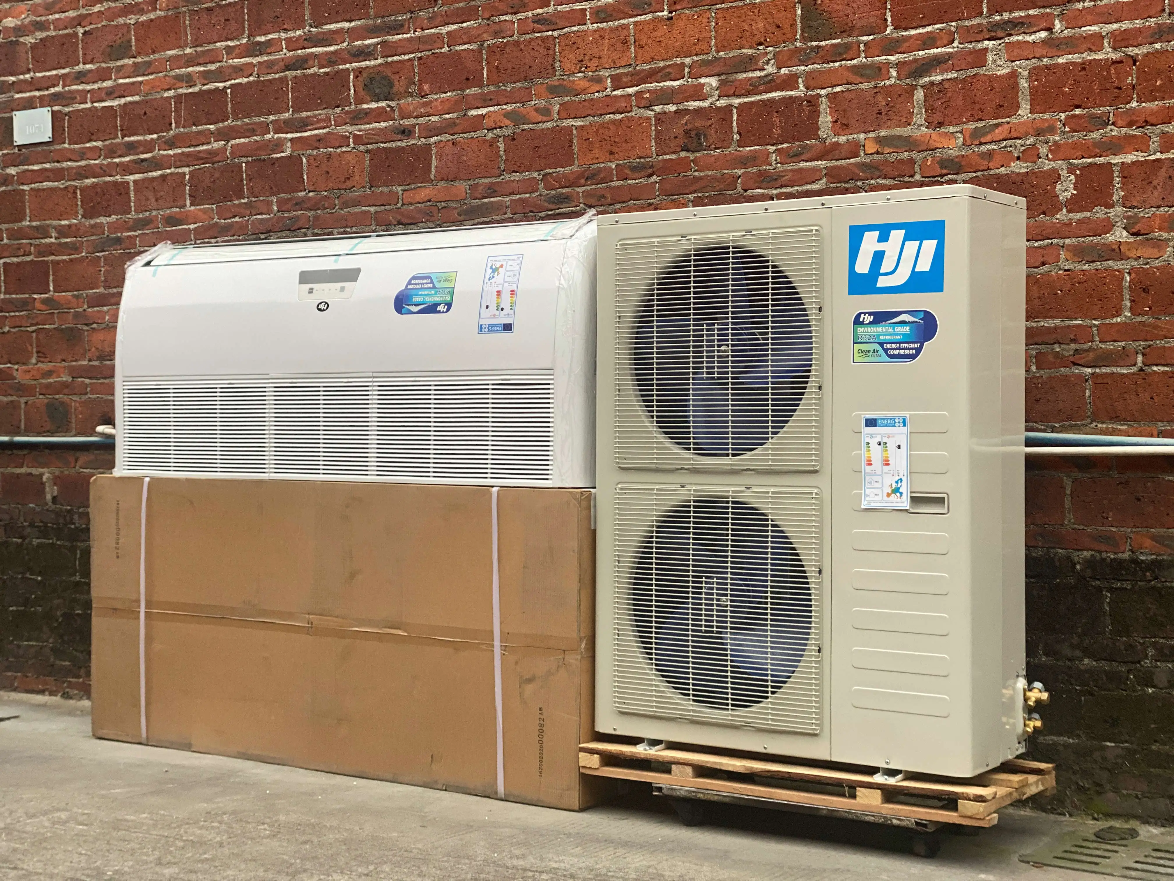 5ton 60000btu 6hp 17.5kw مكيف هواء سقف للتبريد والتدفئة فردي للمنزل والمكتب يستخدم سقف سبليت Monosplit AC