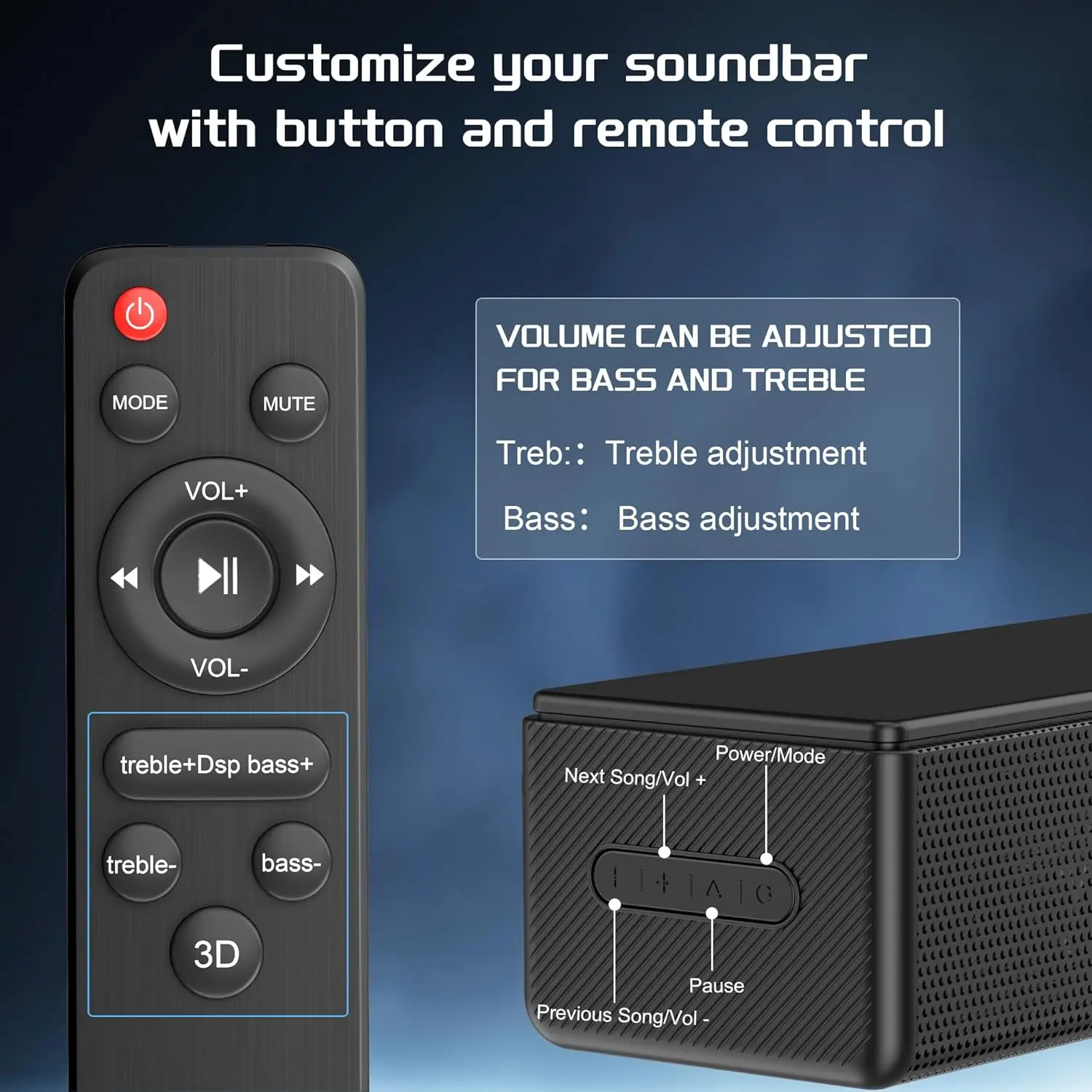 

2.0 CH Dolby Digital Sound Bar - Bluetooth Home Theater Speaker with HDMI ARC, Optical, Aux for Smart TV, Gaming, PC & Projector
